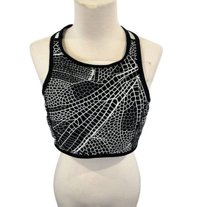 CHAMPION Black White Zebra Print Sports‎ Bra (XL-14/16)